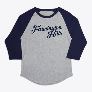 Farmington Hills Michigan Vintage Team Premium Baseball Tee
