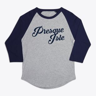 Presque Isle Maine Vintage Team Premium Baseball Tee