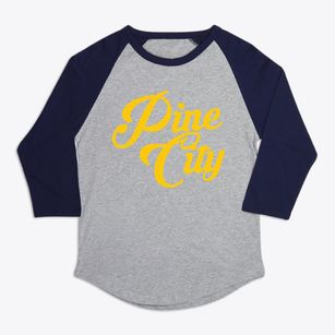 Pine City Minnesota Vintage Team Premium Baseball Tee