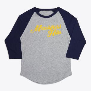 Marshfield Hills Massachusetts Vintage Team Premium Baseball Tee
