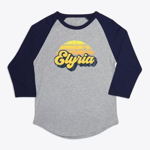 Elyria Ohio Sublime Sunset Premium Baseball Tee
