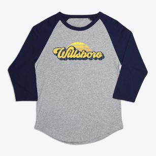 Willsboro New York Sublime Sunset Premium Baseball Tee