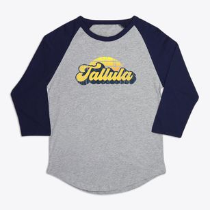 Tallula Illinois Sublime Sunset Premium Baseball Tee
