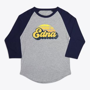 Edna Kansas Sublime Sunset Premium Baseball Tee