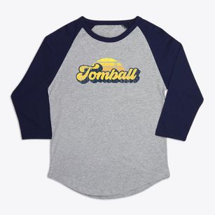 Tomball Texas Sublime Sunset Premium Baseball Tee