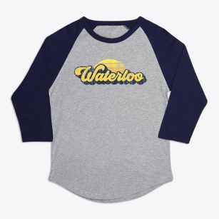 Waterloo Illinois Sublime Sunset Premium Baseball Tee