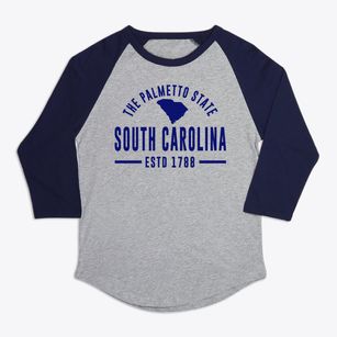  South Carolina Motto Premium Baseball Tee