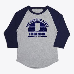  Indiana Sunset Premium Baseball Tee