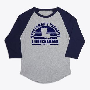  Louisiana Sunset Premium Baseball Tee