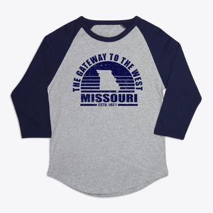  Missouri Sunset Premium Baseball Tee