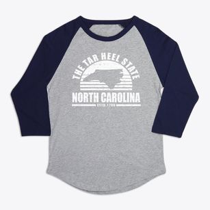  North Carolina Sunset Premium Baseball Tee