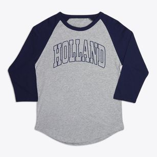 Holland Michigan Trendy Block Premium Baseball Tee
