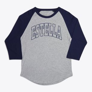 Estella Wisconsin Trendy Block Premium Baseball Tee