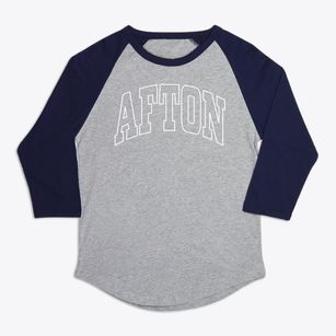 Afton Iowa Trendy Block Premium Baseball Tee