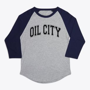 Oil City Louisiana Varsity Premium Baseball Tee