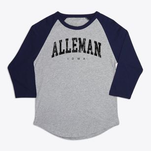 Alleman Iowa Urban Vibe Premium Baseball Tee