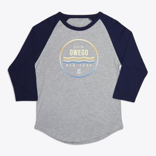 Owego New York Color Fade Premium Baseball Tee