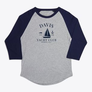 Davis North Carolina Yacht Club Premium Baseball Tee