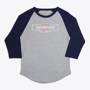 Masontown West Virginia Artbox Premium Baseball Tee