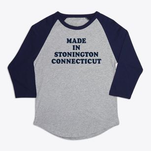 Stonington Connecticut Classic 70s Premium Baseball Tee