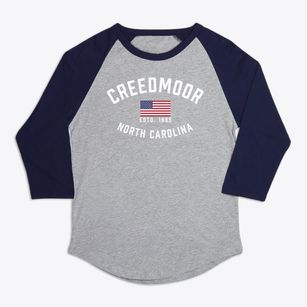 Creedmoor North Carolina Patriot Premium Baseball Tee