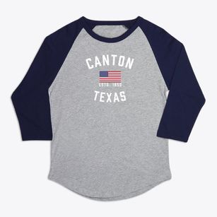 Canton Texas Patriot Premium Baseball Tee