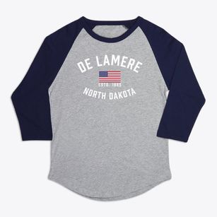 De Lamere North Dakota Patriot Premium Baseball Tee