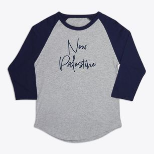 New Palestine Illinois Freestyle Premium Baseball Tee