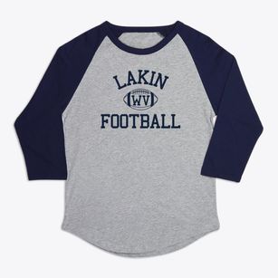 Lakin West Virginia Football Premium Baseball Tee