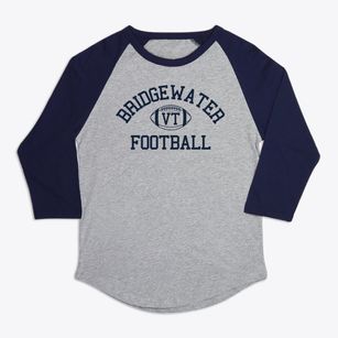 Bridgewater Vermont Football Premium Baseball Tee