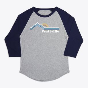 Prattville Alabama Mountain View Premium Baseball Tee