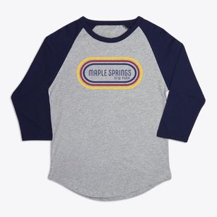 Maple Springs New York Color Loop Premium Baseball Tee