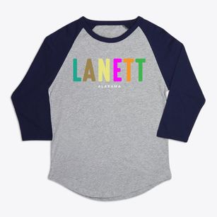 Lanett Alabama Color Pop Premium Baseball Tee