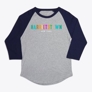 Harrietstown New York Color Pop Premium Baseball Tee