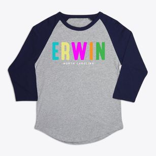 Erwin North Carolina Color Pop Premium Baseball Tee