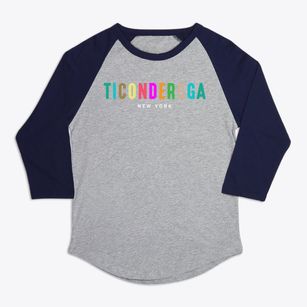 Ticonderoga New York Color Pop Premium Baseball Tee