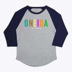 Oneida Wisconsin Color Pop Premium Baseball Tee