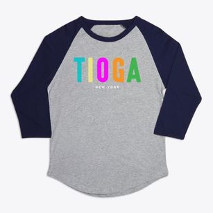 Tioga New York Color Pop Premium Baseball Tee