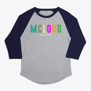Mcloud Oklahoma Color Pop Premium Baseball Tee