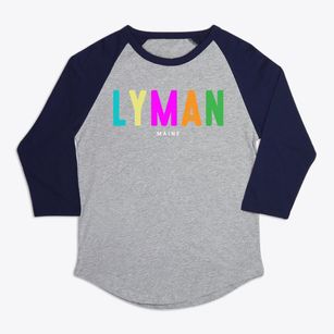 Lyman Maine Color Pop Premium Baseball Tee