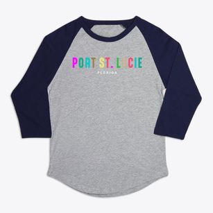 Port St. Lucie Florida Color Pop Premium Baseball Tee