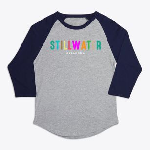 Stillwater Oklahoma Color Pop Premium Baseball Tee