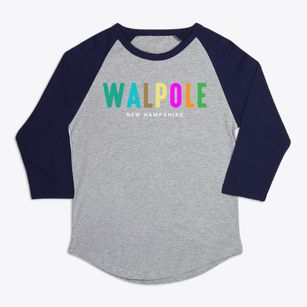Walpole New Hampshire Color Pop Premium Baseball Tee