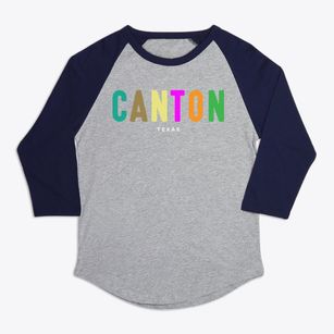 Canton Texas Color Pop Premium Baseball Tee