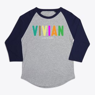 Vivian Louisiana Color Pop Premium Baseball Tee
