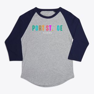 Port St. Joe Florida Color Pop Premium Baseball Tee