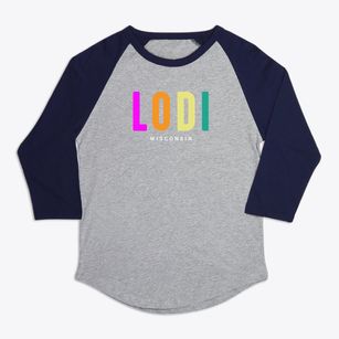 Lodi Wisconsin Color Pop Premium Baseball Tee