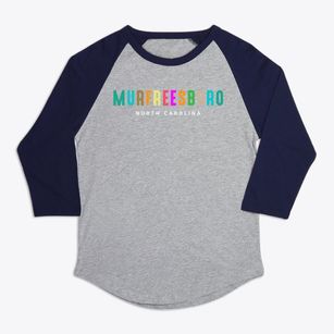 Murfreesboro North Carolina Color Pop Premium Baseball Tee