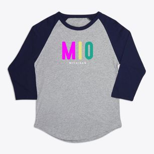 Mio Michigan Color Pop Premium Baseball Tee
