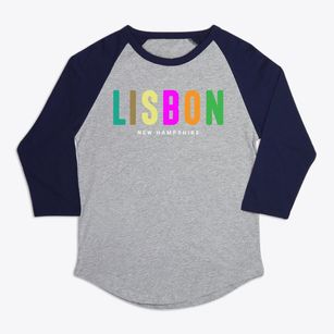 Lisbon New Hampshire Color Pop Premium Baseball Tee